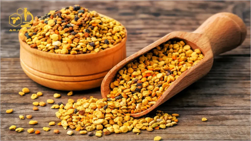 گرده گل جمع آوری شده توسط زنبور عسل
