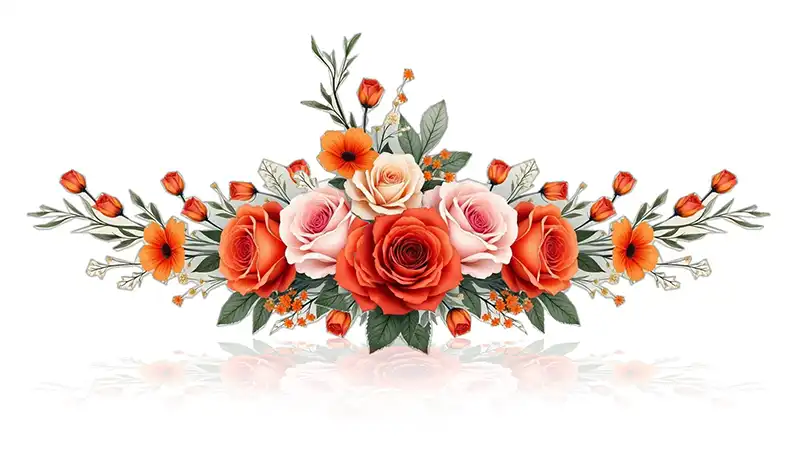 دسته گل پایین وبلاگ